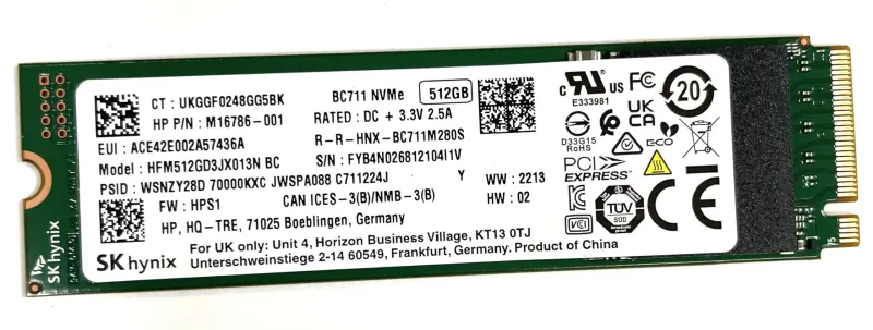 HFM512GD3JX013N SK hynix - M.2 Nvme - 2280 512GB